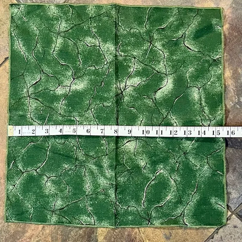 Terrisol Green Marble Crack Cloth Napkins Set of 11